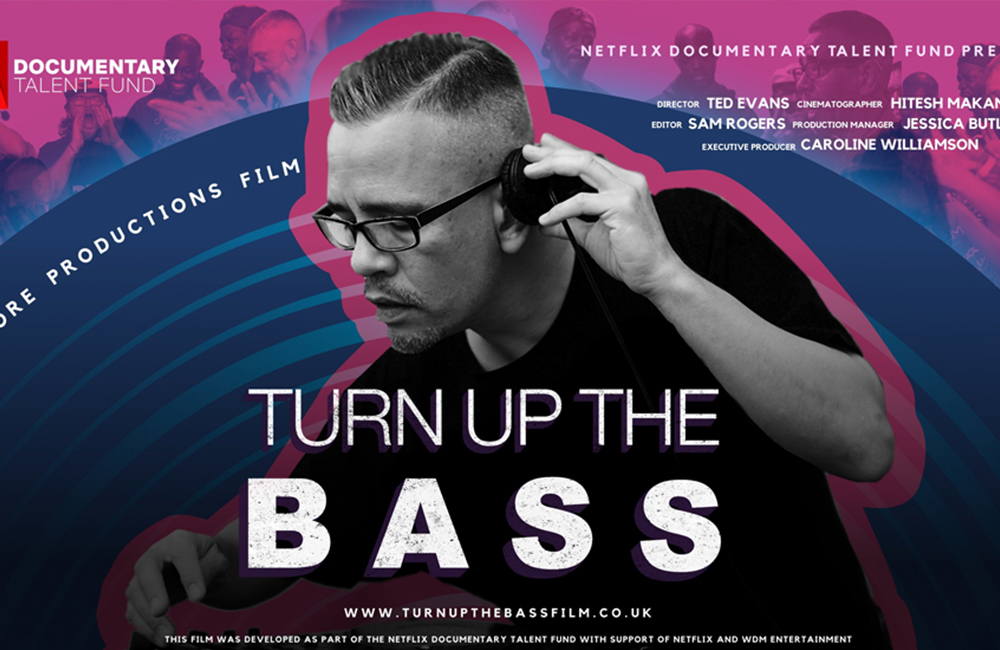 Turn Up The Bass Poster featuring Troi Lee at a DJ Deck